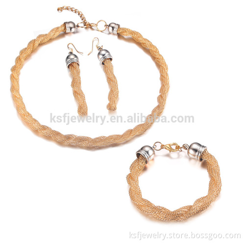 Good Price Jewelry Set Alloy Bridal Jewelry Set Necklace & Bracelet & Earrings Wholesale